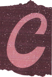 DIY Zine Modular Letter C