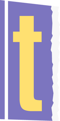 Letter T Magazine Cutout